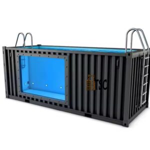 Prefabricated 15Ft 20 Ft Shipping Container Swimming Pool