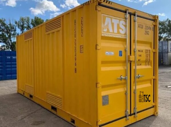 30ft x 8ft Shipping Container (One Trip) – Yellow - Image 2